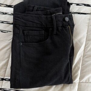 Good American Dark Denim Pants with Zipper